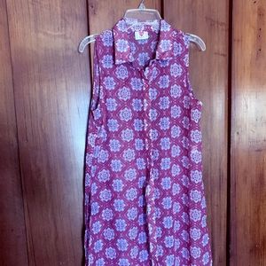 h.i.p Boho Sleeveless Chiffon Duster